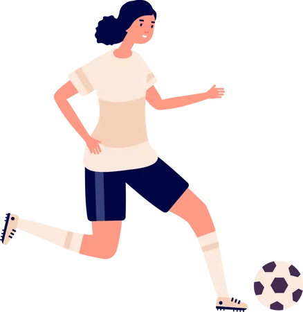 Footballeuse  Illustration