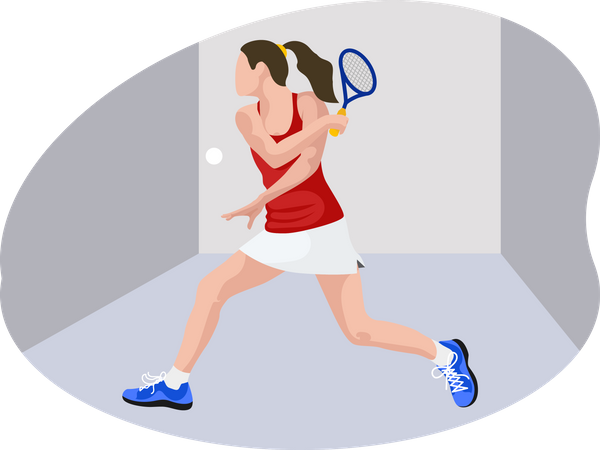 Joueuse de tennis  Illustration