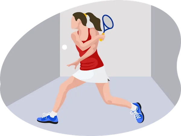 Joueuse de tennis  Illustration