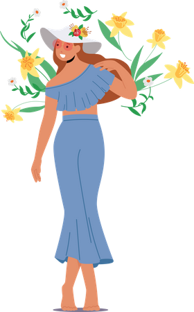 Jouful Woman  Illustration