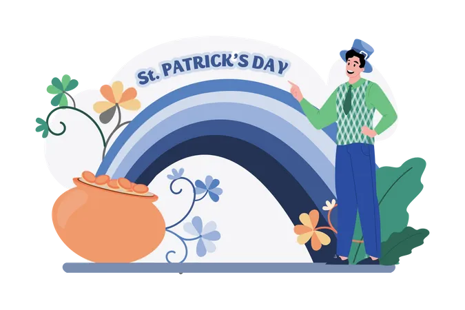 FÊTE DE LA ST PATRICK  Illustration