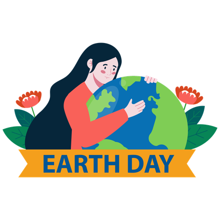 Amour du Jour de la Terre  Illustration