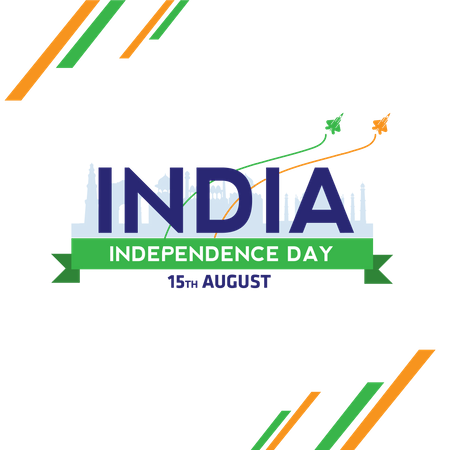 Jour de l'Indépendance de l'Inde  Illustration