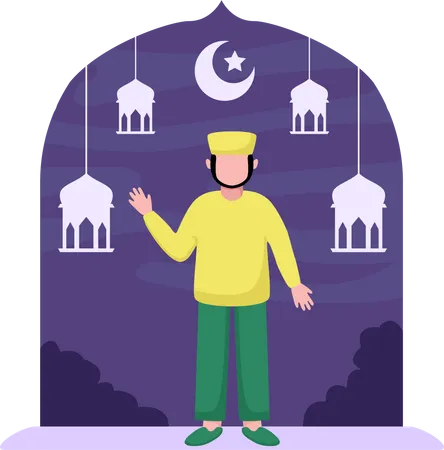 Jour du Ramadan  Illustration