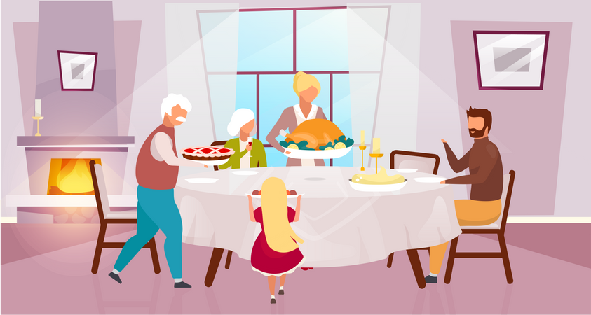 Jour de Thanksgiving  Illustration