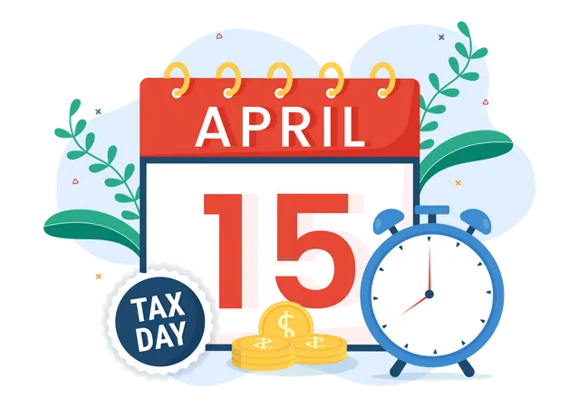 Jour des taxes  Illustration