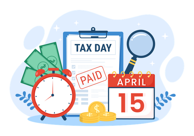 Jour des taxes  Illustration