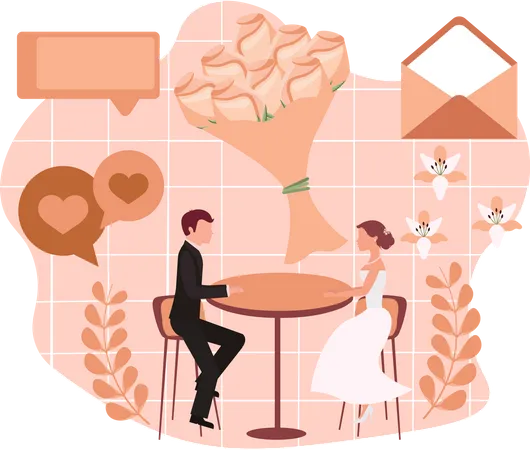 Jour de mariage  Illustration