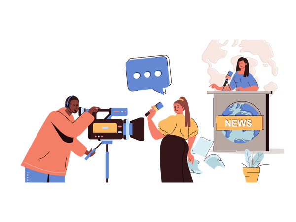 Journalismus  Illustration