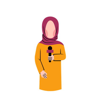 Journaliste musulmane  Illustration