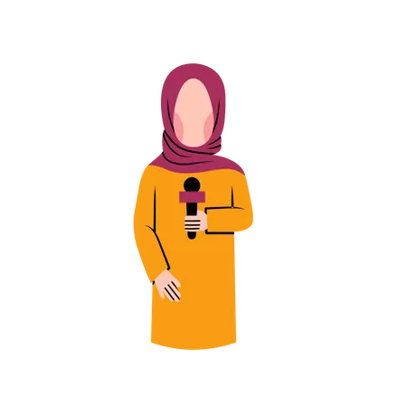 Journaliste musulmane  Illustration