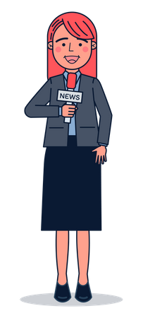 Journalistin  Illustration