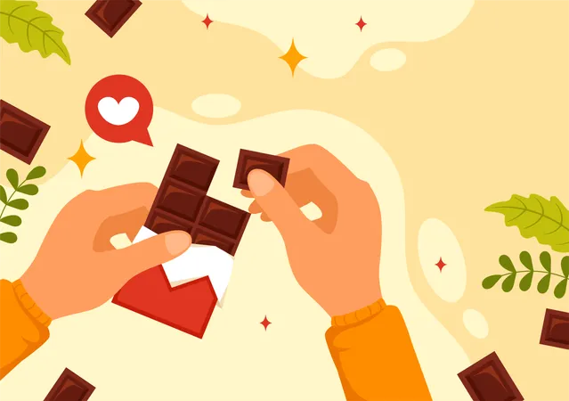 Journée chocolatée luxueuse  Illustration