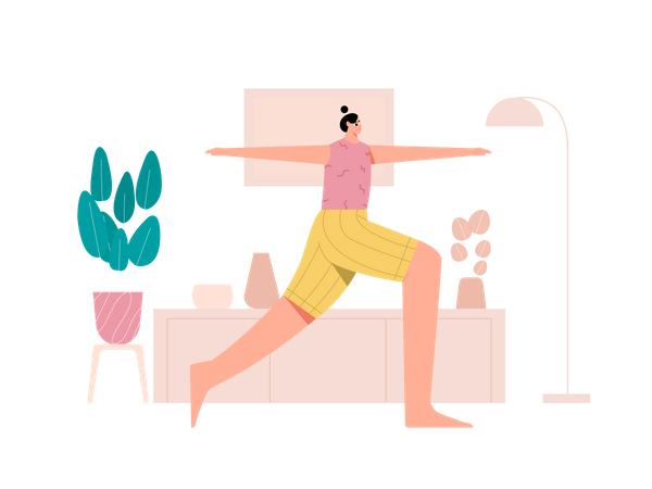 Journée de yoga  Illustration