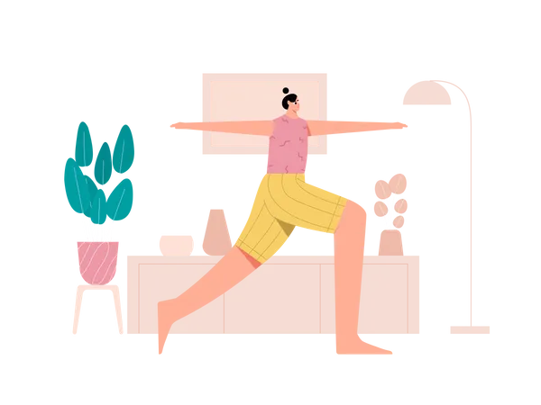 Journée de yoga  Illustration