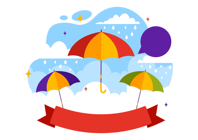 Journée nationale du parapluie  Illustration