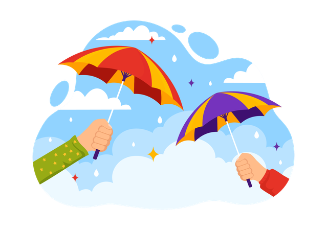 Journée nationale du parapluie  Illustration