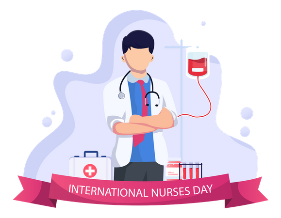 Journée internationale des infirmières  Illustration