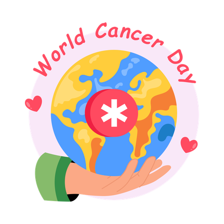 Journée mondiale contre le cancer  Illustration
