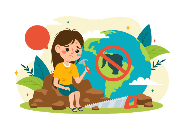 Journée mondiale contre le travail des enfants  Illustration