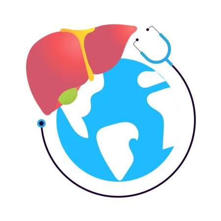 Journée mondiale contre l'hépatite  Illustration