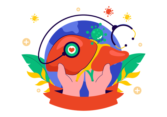Journée mondiale contre l'hépatite  Illustration