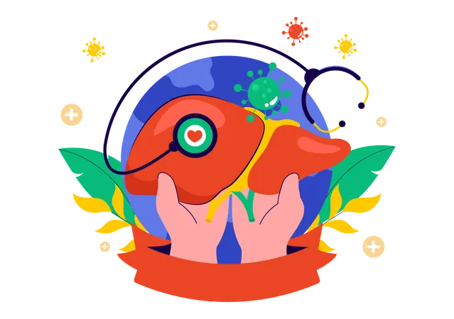 Journée mondiale contre l'hépatite  Illustration