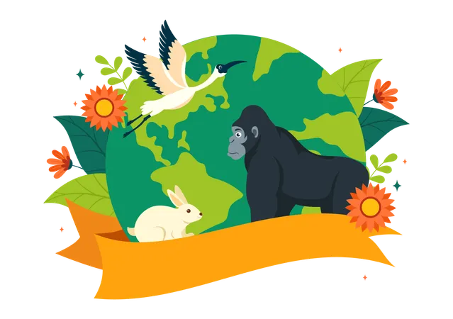 Journée mondiale de la biodiversité  Illustration