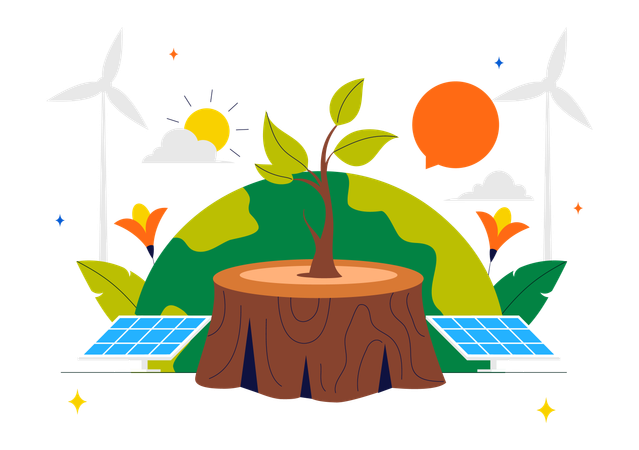 Journée mondiale de la conservation de la nature  Illustration