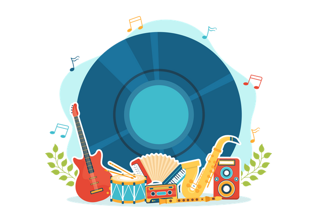 Journée mondiale de la musique  Illustration