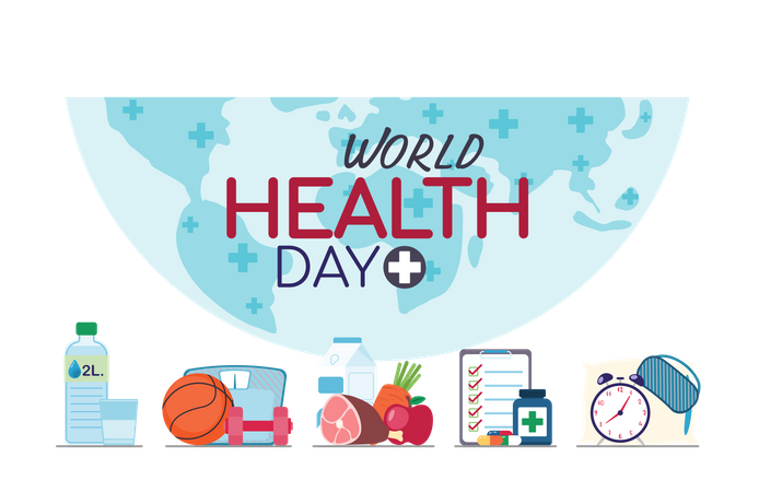 Journée mondiale de la santé  Illustration