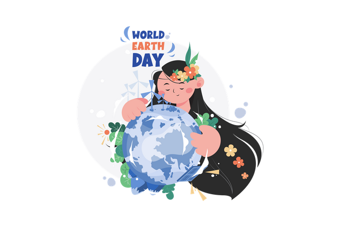 Journée mondiale de la Terre  Illustration