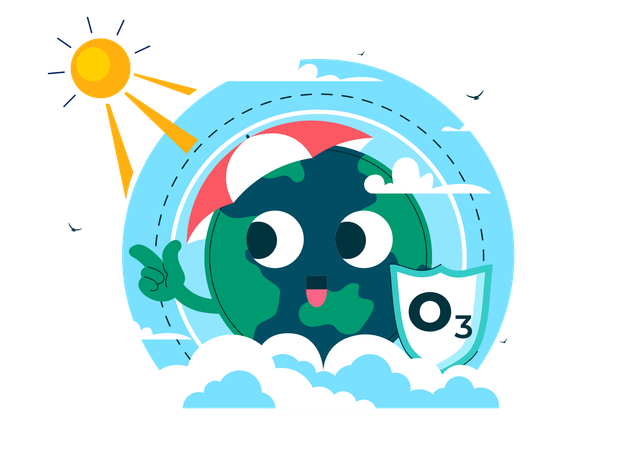 Journée mondiale de l'ozone  Illustration