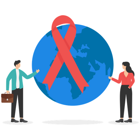 Journée mondiale de sensibilisation au sida  Illustration