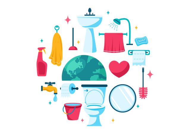 Journée mondiale des toilettes  Illustration