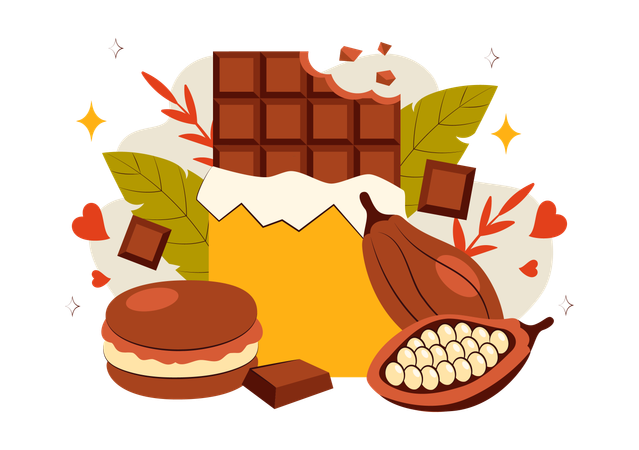 Journée mondiale du chocolat  Illustration