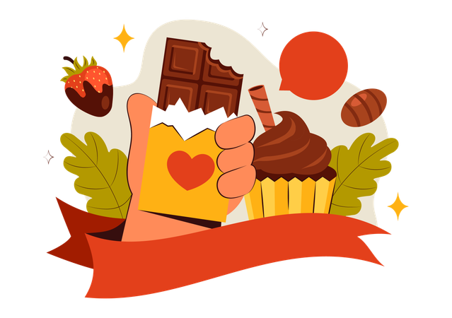 Journée mondiale du chocolat  Illustration