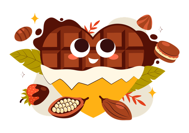 Journée mondiale du chocolat  Illustration