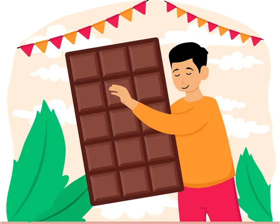 Journée mondiale du chocolat  Illustration