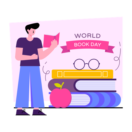 Journée mondiale du livre  Illustration