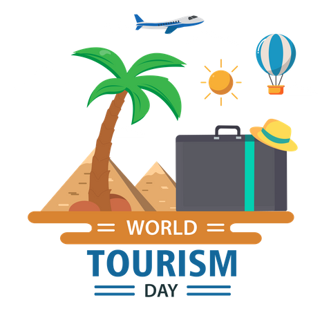 Journée mondiale du tourisme  Illustration