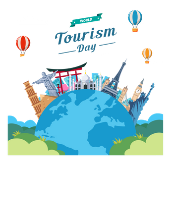 Journée mondiale du tourisme  Illustration