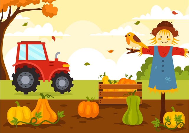 Journée nationale de la citrouille  Illustration