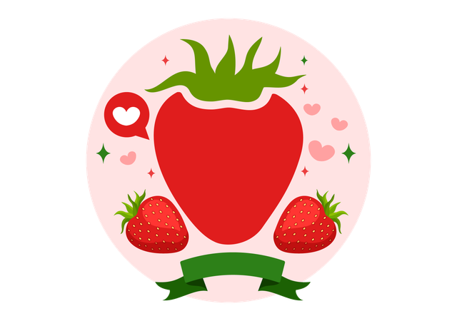 Journée nationale de la fraise  Illustration