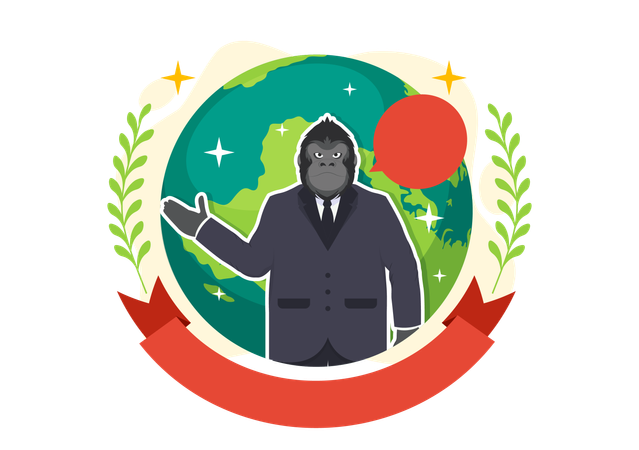 Journée nationale du costume de gorille  Illustration