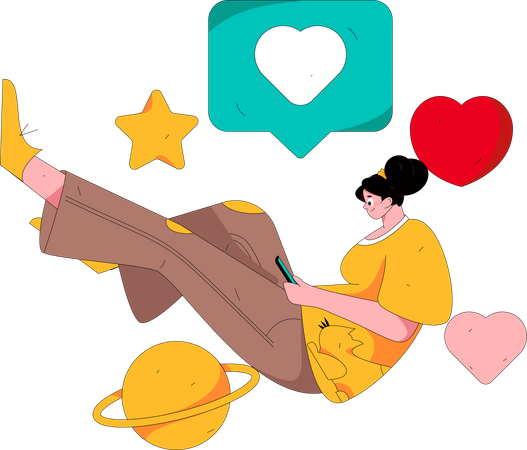 Journée romantique  Illustration