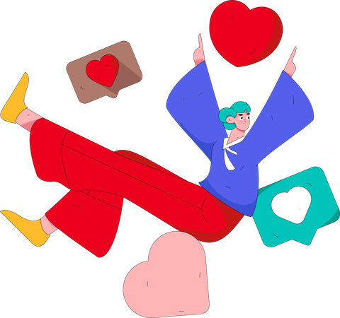 Journée romantique  Illustration