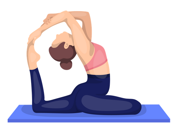 Journée de yoga  Illustration