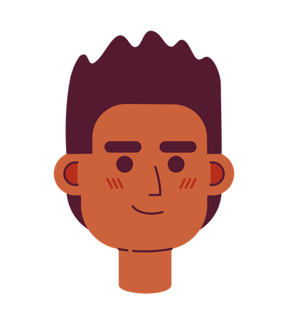Jovem afro-americano  Ilustração