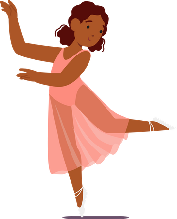 Jovem bailarina  Ilustração